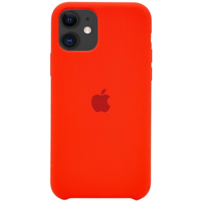 Чехол Silicone Case (AA) для Apple iPhone 11 (6.1") Красный / Red Чехол Silicone Case (AA) для Apple iPhone 11 (6.1") Красный / Red