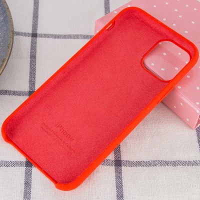 Чехол Silicone Case (AA) для Apple iPhone 11 (6.1") Красный / Red Чехол Silicone Case (AA) для Apple iPhone 11 (6.1") Красный / Red