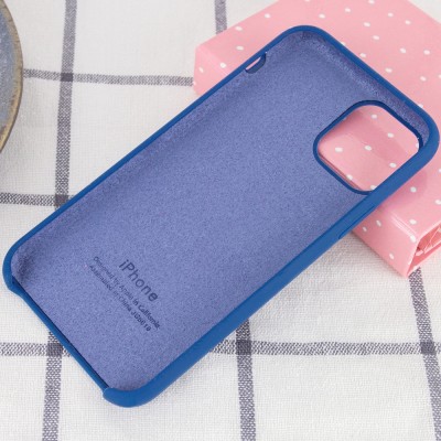 Чехол Silicone Case (AA) для Apple iPhone 11 (6.1") Синий / Navy Blue Чехол Silicone Case (AA) для Apple iPhone 11 (6.1") Синий / Navy Blue