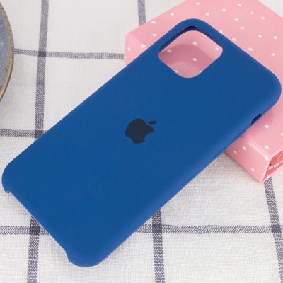 Чехол Silicone Case (AA) для Apple iPhone 11 (6.1") Синий / Navy Blue Чехол Silicone Case (AA) для Apple iPhone 11 (6.1") Синий / Navy Blue
