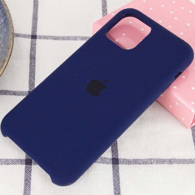 Чехол Silicone Case (AA) для Apple iPhone 11 (6.1") Темно-синий / Midnight blue Чехол Silicone Case (AA) для Apple iPhone 11 (6.1") Темно-синий / Midnight blue