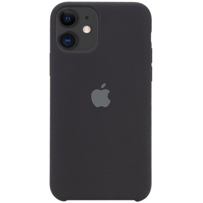 Чехол Silicone Case (AA) для Apple iPhone 11 (6.1") Черный / Black Чехол Silicone Case (AA) для Apple iPhone 11 (6.1") Черный / Black