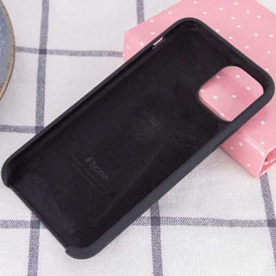 Чехол Silicone Case (AA) для Apple iPhone 11 (6.1") Черный / Black Чехол Silicone Case (AA) для Apple iPhone 11 (6.1") Черный / Black