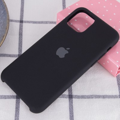 Чехол Silicone Case (AA) для Apple iPhone 11 (6.1") Черный / Black Чехол Silicone Case (AA) для Apple iPhone 11 (6.1") Черный / Black