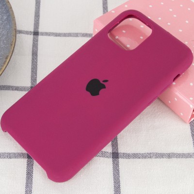 Чехол Silicone Case (AA) для Apple iPhone 11 Pro (5.8") Бордовый / Maroon Чехол Silicone Case (AA) для Apple iPhone 11 Pro (5.8") Бордовый / Maroon