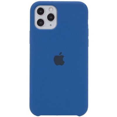 Чехол Silicone Case (AA) для Apple iPhone 11 Pro Max (6.5") Синий / Navy Blue Чехол Silicone Case (AA) для Apple iPhone 11 Pro Max (6.5") Синий / Navy Blue