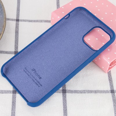 Чехол Silicone Case (AA) для Apple iPhone 11 Pro Max (6.5") Синий / Navy Blue Чехол Silicone Case (AA) для Apple iPhone 11 Pro Max (6.5") Синий / Navy Blue