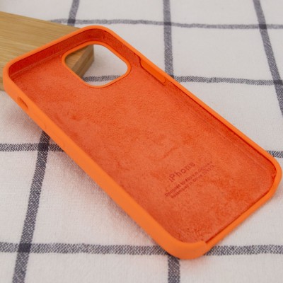 Чехол Silicone Case (AA) для Apple iPhone 12 mini (5.4") Оранжевый / Papaya Чехол Silicone Case (AA) для Apple iPhone 12 mini (5.4") Оранжевый / Papaya