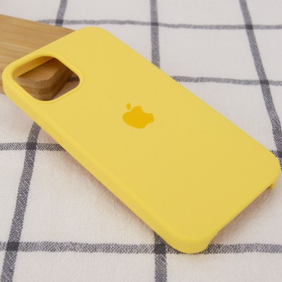 Чехол Silicone Case (AA) для Apple iPhone 12 Pro / 12 (6.1") Желтый / Pollen Чехол Silicone Case (AA) для Apple iPhone 12 Pro / 12 (6.1") Желтый / Pollen
