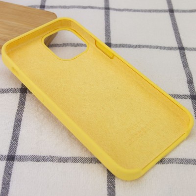 Чехол Silicone Case (AA) для Apple iPhone 12 Pro / 12 (6.1") Желтый / Pollen Чехол Silicone Case (AA) для Apple iPhone 12 Pro / 12 (6.1") Желтый / Pollen