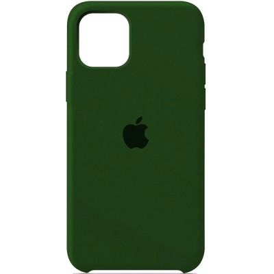 Чехол Silicone Case (AA) для Apple iPhone 12 Pro / 12 (6.1") Зеленый / Dark Olive Чехол Silicone Case (AA) для Apple iPhone 12 Pro / 12 (6.1") Зеленый / Dark Olive