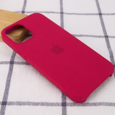 Чехол Silicone Case (AA) для Apple iPhone 12 Pro / 12 (6.1") Красный / Rose Red Чехол Silicone Case (AA) для Apple iPhone 12 Pro / 12 (6.1") Красный / Rose Red