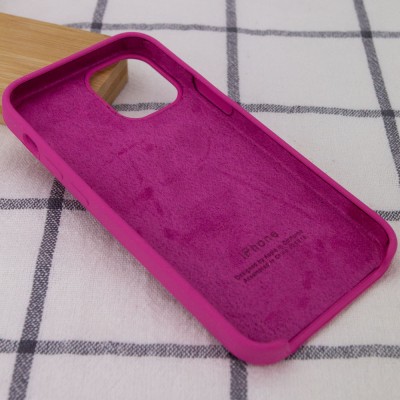Чехол Silicone Case (AA) для Apple iPhone 12 Pro / 12 (6.1") Малиновый / Dragon Fruit Чехол Silicone Case (AA) для Apple iPhone 12 Pro / 12 (6.1") Малиновый / Dragon Fruit