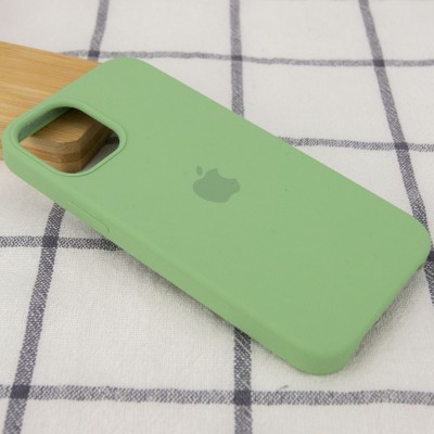 Чехол Silicone Case (AA) для Apple iPhone 12 Pro / 12 (6.1") Мятный / Mint Чехол Silicone Case (AA) для Apple iPhone 12 Pro / 12 (6.1") Мятный / Mint