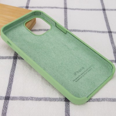 Чехол Silicone Case (AA) для Apple iPhone 12 Pro / 12 (6.1") Мятный / Mint Чехол Silicone Case (AA) для Apple iPhone 12 Pro / 12 (6.1") Мятный / Mint