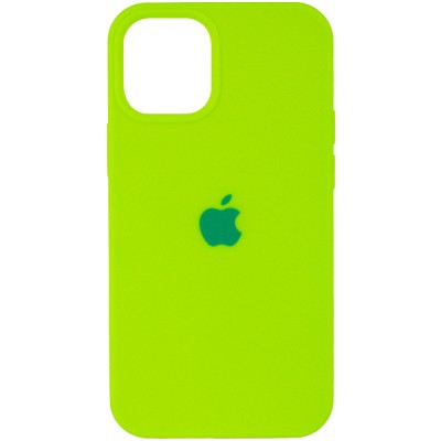 Чехол Silicone Case (AA) для Apple iPhone 12 Pro / 12 (6.1") Салатовый / Neon Green Чехол Silicone Case (AA) для Apple iPhone 12 Pro / 12 (6.1") Салатовый / Neon Green