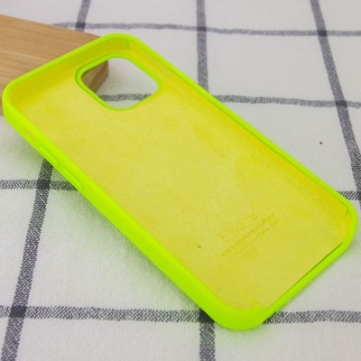 Чехол Silicone Case (AA) для Apple iPhone 12 Pro / 12 (6.1") Салатовый / Neon Green Чехол Silicone Case (AA) для Apple iPhone 12 Pro / 12 (6.1") Салатовый / Neon Green