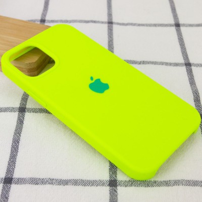 Чехол Silicone Case (AA) для Apple iPhone 12 Pro / 12 (6.1") Салатовый / Neon Green Чехол Silicone Case (AA) для Apple iPhone 12 Pro / 12 (6.1") Салатовый / Neon Green