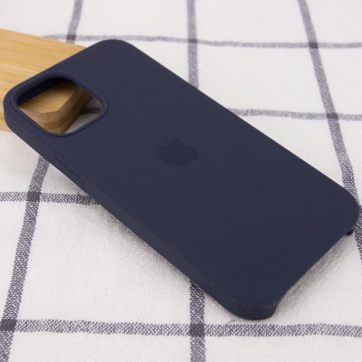 Чехол Silicone Case (AA) для Apple iPhone 12 Pro / 12 (6.1") Темно-синий / Midnight blue Чехол Silicone Case (AA) для Apple iPhone 12 Pro / 12 (6.1") Темно-синий / Midnight blue