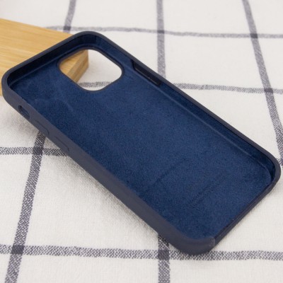 Чехол Silicone Case (AA) для Apple iPhone 12 Pro / 12 (6.1") Темно-синий / Midnight blue Чехол Silicone Case (AA) для Apple iPhone 12 Pro / 12 (6.1") Темно-синий / Midnight blue