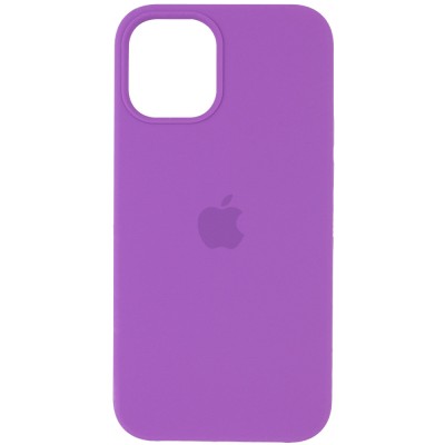 Чехол Silicone Case (AA) для Apple iPhone 12 Pro / 12 (6.1") Фиолетовый / Grape