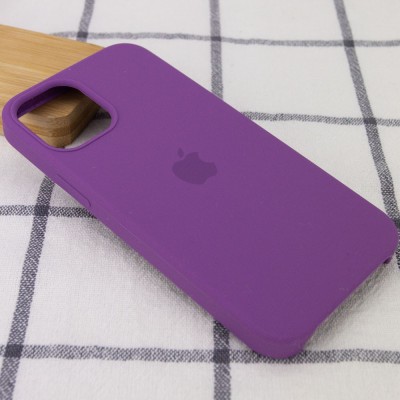 Чехол Silicone Case (AA) для Apple iPhone 12 Pro / 12 (6.1") Фиолетовый / Grape