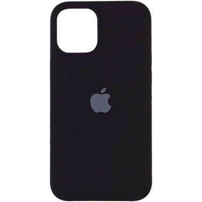 Чехол Silicone Case (AA) для Apple iPhone 12 Pro / 12 (6.1") Черный / Black Чехол Silicone Case (AA) для Apple iPhone 12 Pro / 12 (6.1") Черный / Black