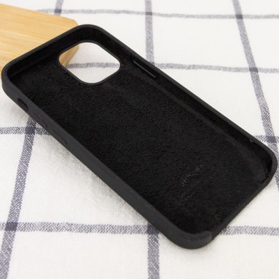 Чехол Silicone Case (AA) для Apple iPhone 12 Pro / 12 (6.1") Черный / Black Чехол Silicone Case (AA) для Apple iPhone 12 Pro / 12 (6.1") Черный / Black