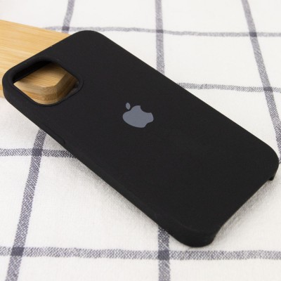 Чехол Silicone Case (AA) для Apple iPhone 12 Pro / 12 (6.1") Черный / Black Чехол Silicone Case (AA) для Apple iPhone 12 Pro / 12 (6.1") Черный / Black