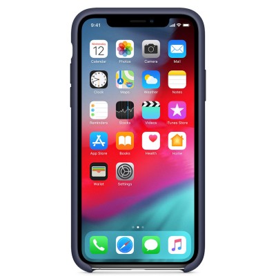 Чехол Silicone Case (AA) для Apple iPhone XR (6.1") Темный Синий / Midnight Blue Чехол Silicone Case (AA) для Apple iPhone XR (6.1") Темный Синий / Midnight Blue