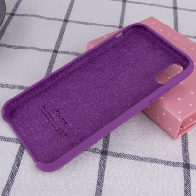 Чехол Silicone Case (AA) для Apple iPhone XR (6.1") Фиолетовый / Grape Чехол Silicone Case (AA) для Apple iPhone XR (6.1") Фиолетовый / Grape