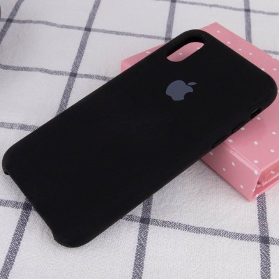 Чехол Silicone Case (AA) для Apple iPhone XR (6.1") Черный / Black Чехол Silicone Case (AA) для Apple iPhone XR (6.1") Черный / Black
