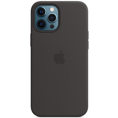 Чехол Silicone case (AAA) full with Magsafe для Apple iPhone 12 Pro / 12 (6.1") Черный / Black Чехол Silicone case (AAA) full with Magsafe для Apple iPhone 12 Pro / 12 (6.1") Черный / Black