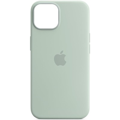 Чехол Silicone case (AAA) full with Magsafe для Apple iPhone 14 Pro (6.1") Бирюзовый / Succulent Чехол Silicone case (AAA) full with Magsafe для Apple iPhone 14 Pro (6.1") Бирюзовый / Succulent