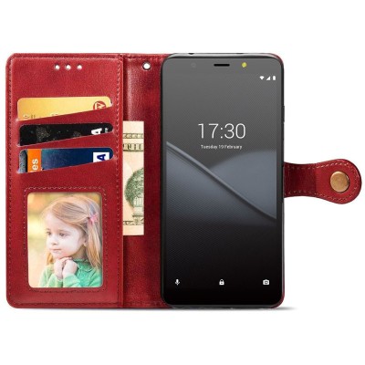 Кожаный чехол книжка GETMAN Gallant (PU) для TECNO POP 2F Красный - 3 Кожаный чехол книжка GETMAN Gallant (PU) для TECNO POP 2F Красный - 3