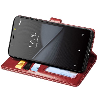 Кожаный чехол книжка GETMAN Gallant (PU) для TECNO POP 2F Красный - 4 Кожаный чехол книжка GETMAN Gallant (PU) для TECNO POP 2F Красный - 4