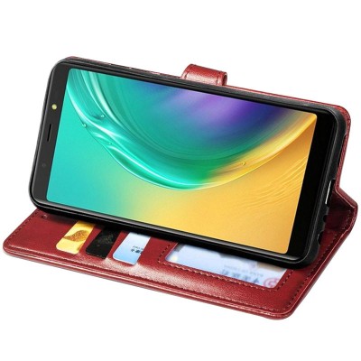 Кожаный чехол книжка GETMAN Gallant (PU) для TECNO POP 4 Красный - 3 Кожаный чехол книжка GETMAN Gallant (PU) для TECNO POP 4 Красный - 3