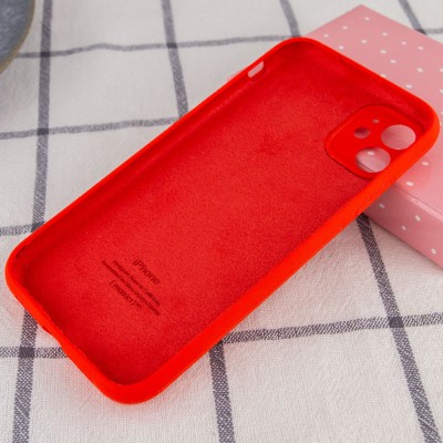 Чехол Silicone Case Full Camera Protective (AA) для Apple iPhone 12 mini (5.4") Красный / Red Чехол Silicone Case Full Camera Protective (AA) для Apple iPhone 12 mini (5.4") Красный / Red