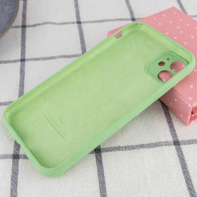 Чехол Silicone Case Full Camera Protective (AA) для Apple iPhone 12 mini (5.4") Мятный / Mint Чехол Silicone Case Full Camera Protective (AA) для Apple iPhone 12 mini (5.4") Мятный / Mint
