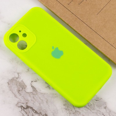 Чехол Silicone Case Full Camera Protective (AA) для Apple iPhone 12 mini (5.4") Салатовый / Neon green Чехол Silicone Case Full Camera Protective (AA) для Apple iPhone 12 mini (5.4") Салатовый / Neon green