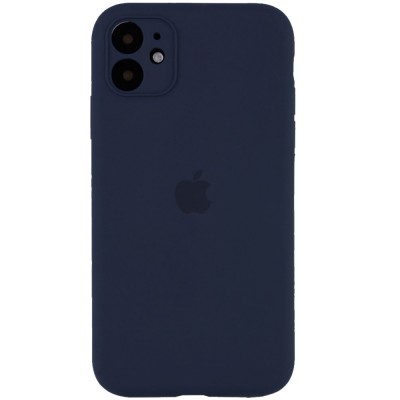 Чехол Silicone Case Full Camera Protective (AA) для Apple iPhone 12 mini (5.4") Темно-синий / Midnight blue Чехол Silicone Case Full Camera Protective (AA) для Apple iPhone 12 mini (5.4") Темно-синий / Midnight blue
