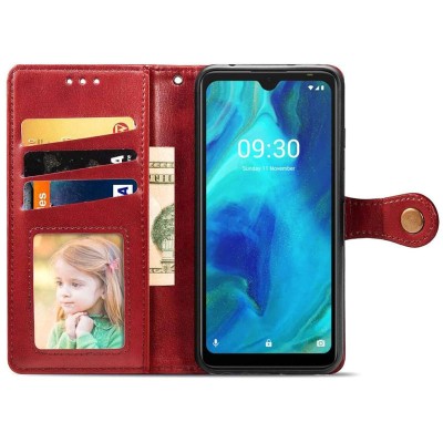 Кожаный чехол книжка GETMAN Gallant (PU) для TECNO Spark 7 Красный - 2 Кожаный чехол книжка GETMAN Gallant (PU) для TECNO Spark 7 Красный - 2