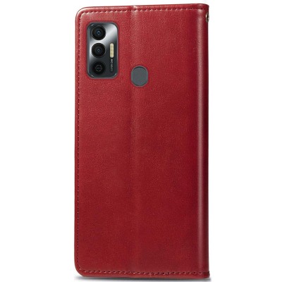 Кожаный чехол книжка GETMAN Gallant (PU) для TECNO Spark 7 Красный - 4 Кожаный чехол книжка GETMAN Gallant (PU) для TECNO Spark 7 Красный - 4