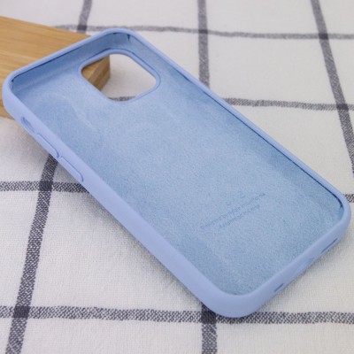 Чехол Silicone Case Full Protective (AA) для Apple iPhone 12 mini (5.4") Голубой / Lilac Blue Чехол Silicone Case Full Protective (AA) для Apple iPhone 12 mini (5.4") Голубой / Lilac Blue