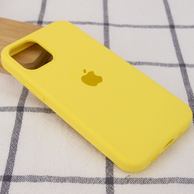 Чехол Silicone Case Full Protective (AA) для Apple iPhone 12 mini (5.4") Желтый / Yellow Чехол Silicone Case Full Protective (AA) для Apple iPhone 12 mini (5.4") Желтый / Yellow