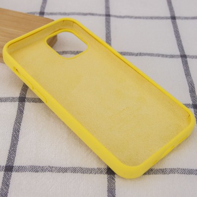 Чехол Silicone Case Full Protective (AA) для Apple iPhone 12 mini (5.4") Желтый / Yellow Чехол Silicone Case Full Protective (AA) для Apple iPhone 12 mini (5.4") Желтый / Yellow