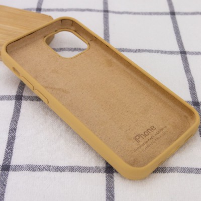 Чехол Silicone Case Full Protective (AA) для Apple iPhone 12 mini (5.4") Золотой / Gold Чехол Silicone Case Full Protective (AA) для Apple iPhone 12 mini (5.4") Золотой / Gold