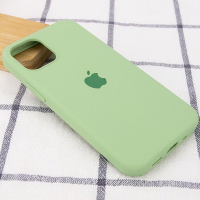 Чехол Silicone Case Full Protective (AA) для Apple iPhone 12 mini (5.4") Мятный / Mint Чехол Silicone Case Full Protective (AA) для Apple iPhone 12 mini (5.4") Мятный / Mint