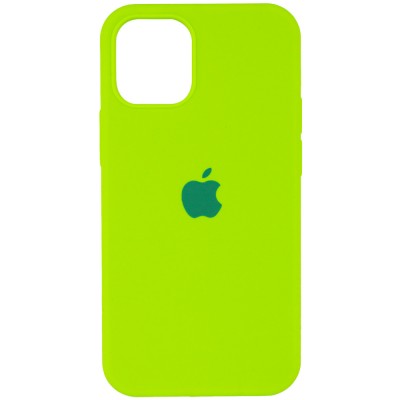 Чехол Silicone Case Full Protective (AA) для Apple iPhone 12 mini (5.4") Салатовый / Neon Green Чехол Silicone Case Full Protective (AA) для Apple iPhone 12 mini (5.4") Салатовый / Neon Green