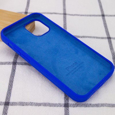 Чехол Silicone Case Full Protective (AA) для Apple iPhone 12 mini (5.4") Синий / Shiny blue Чехол Silicone Case Full Protective (AA) для Apple iPhone 12 mini (5.4") Синий / Shiny blue